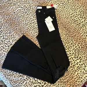 Zara Black Split Skinny